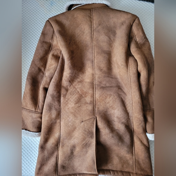 Zara Men's faux fur suede coat - Picture 3 of 6